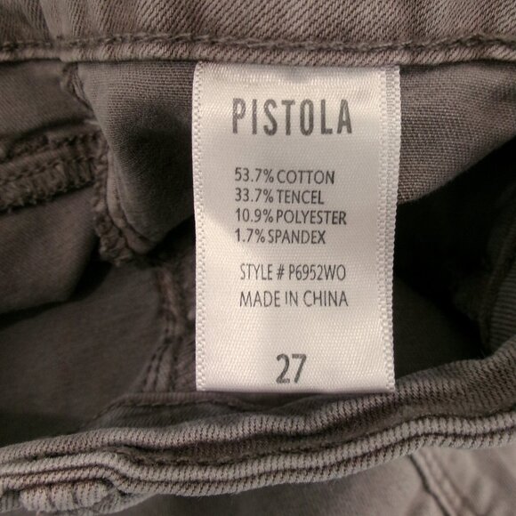 Pistola Light Mocha Brown Hunter Cargo Skinny Pants Jeans 27 Zip Legs Stretchy - Picture 8 of 8